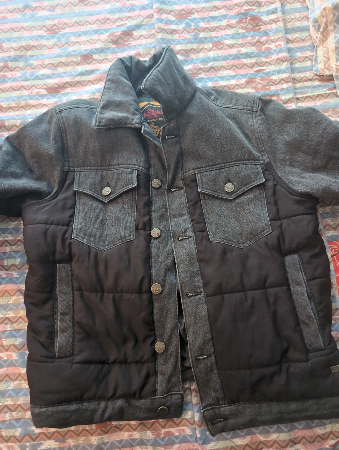 The Roadster Life Co. Men's Puffer Denim Jacket Size L - photo 2