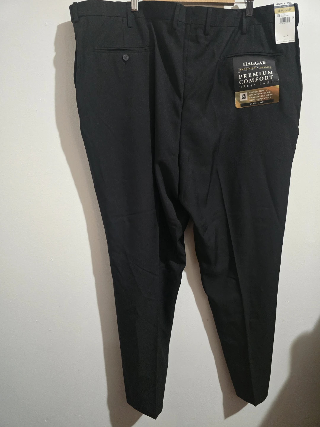 Haggar Premium Comfort Dress Pants - Black - 48x29 - - photo 5