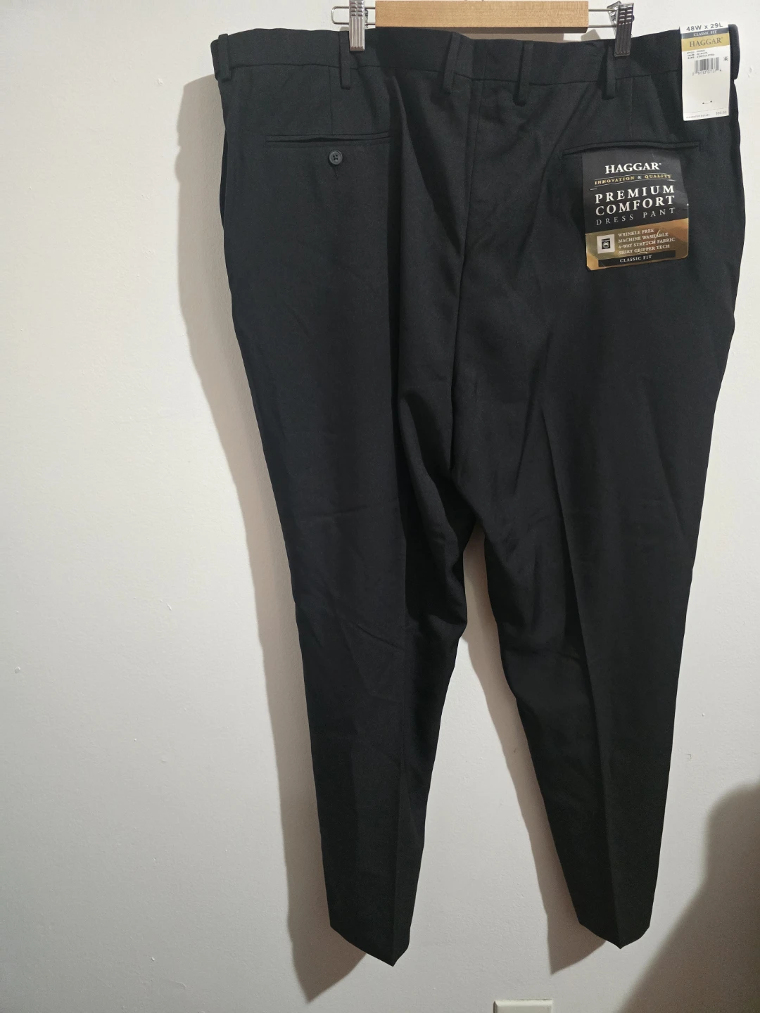 Haggar Premium Comfort Dress Pants - Black - 48x29 - - photo 3