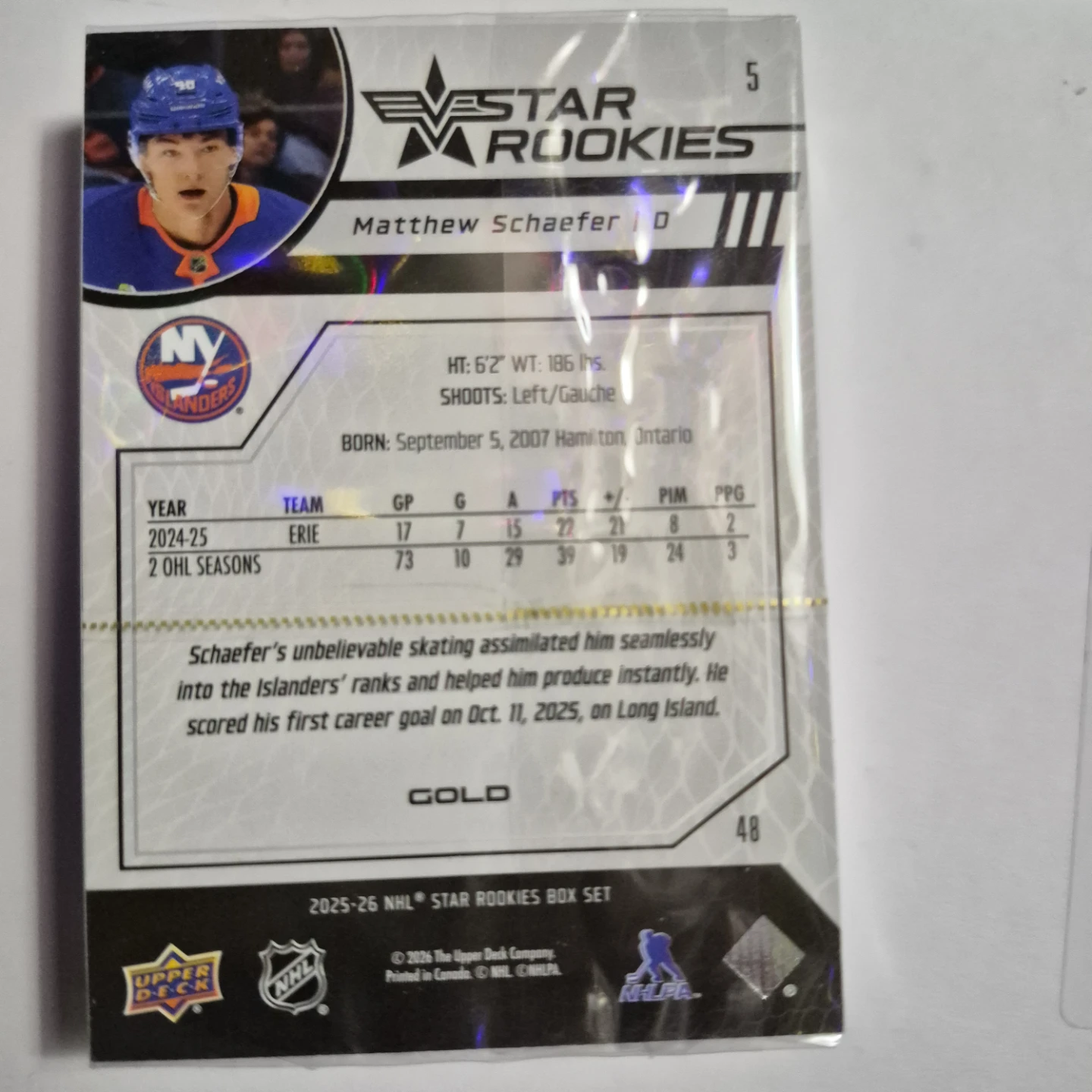 Matthew Schaefer cards - photo 4