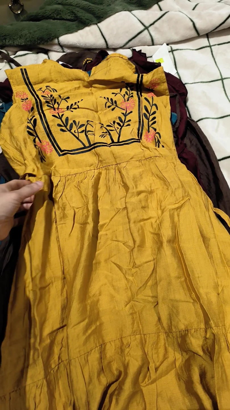 Imported Printed Long-Length Frock - photo 4