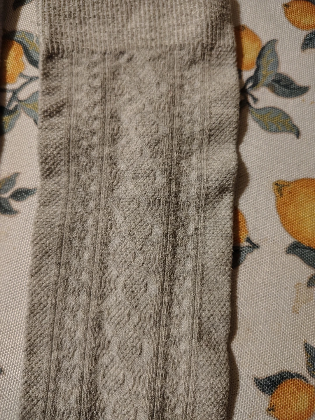 Grey Textured over the Knee-High Socks - photo 2