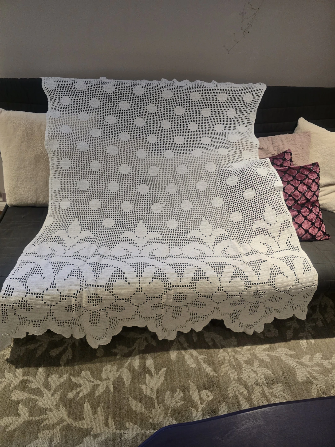 Crocheted curtain - photo 2