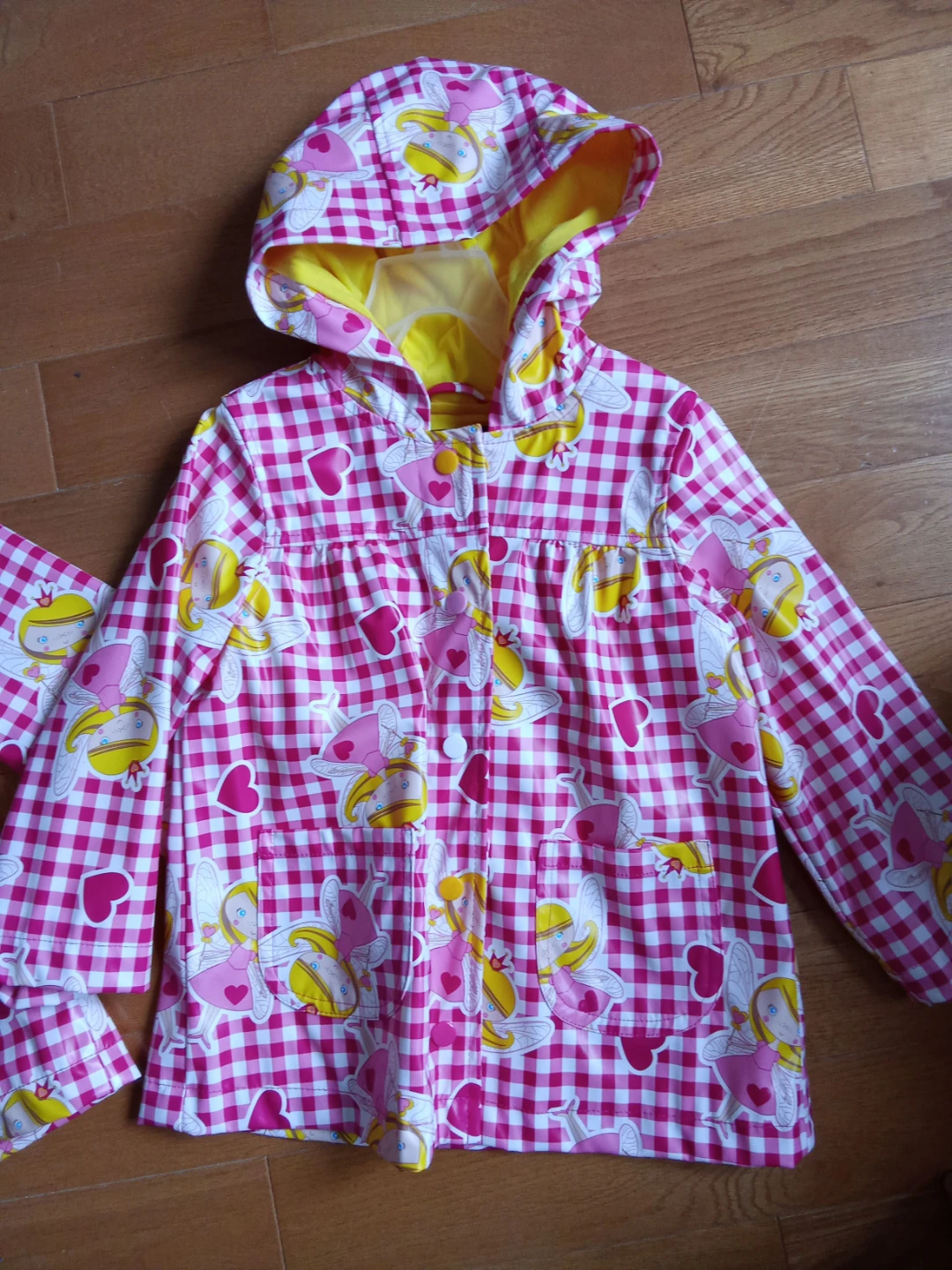 NEW Fairy Print Raincoat Jackets size 3 and 5 - photo 2