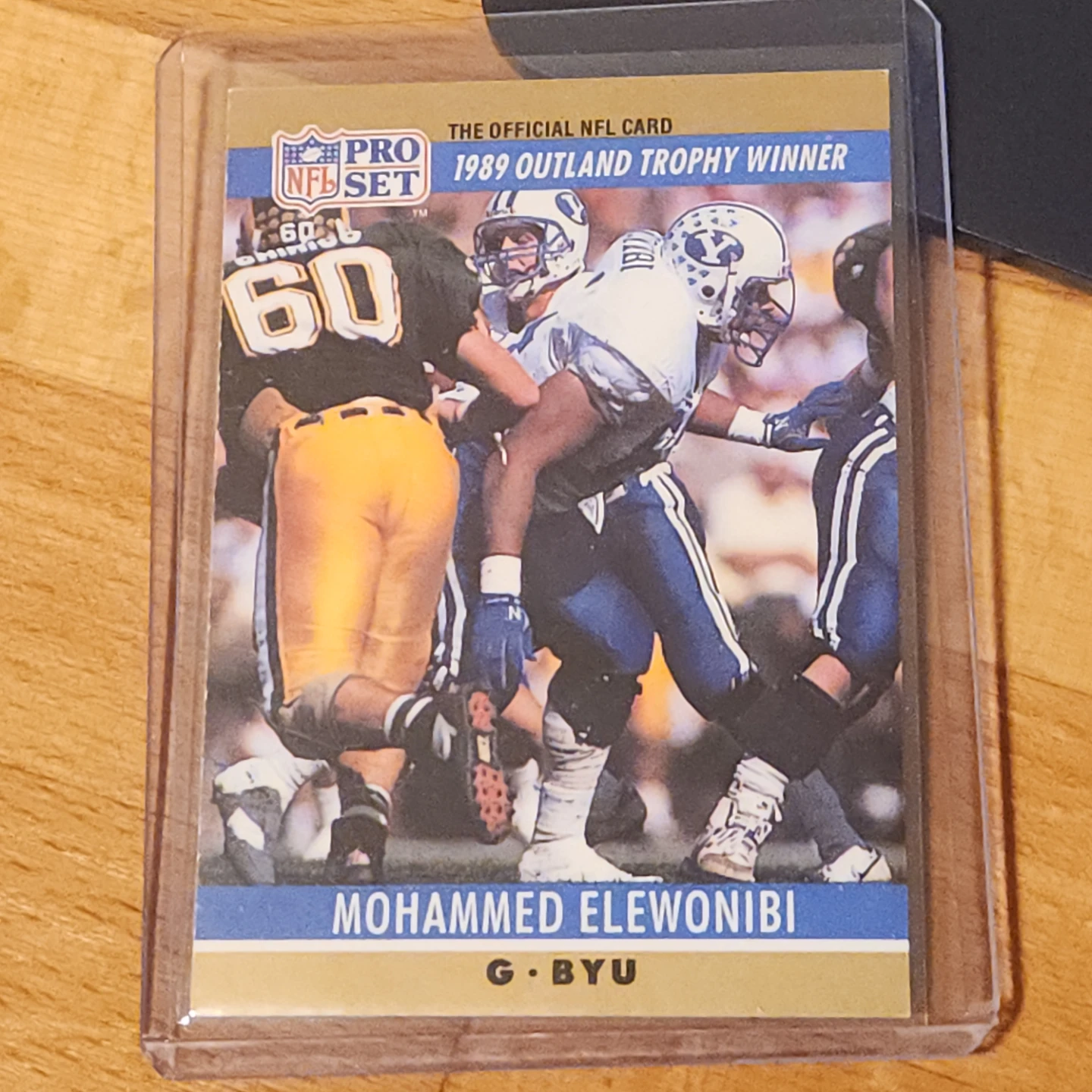 Mohammed Elewonibi, 1989 Pro Set NFL Rookie Card