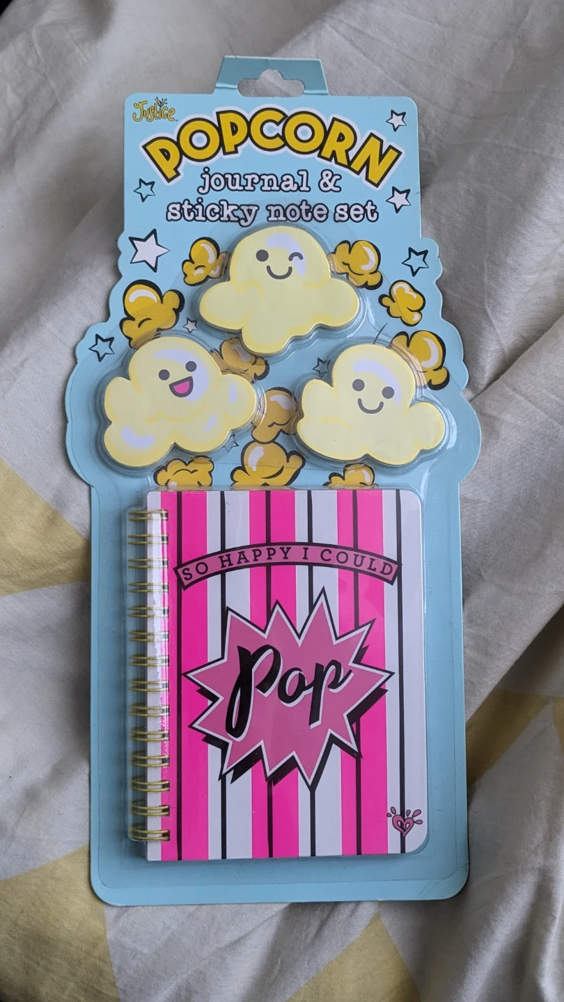 Popcorn Journal & Sticky Note Set