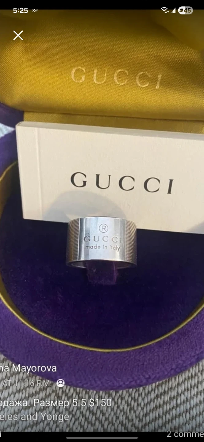 Gucci Silver Ring