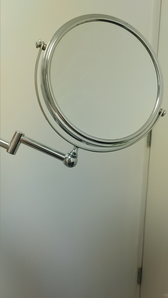 Chrome Swivel Arm Wall Mount Vanity Mirror - photo 2