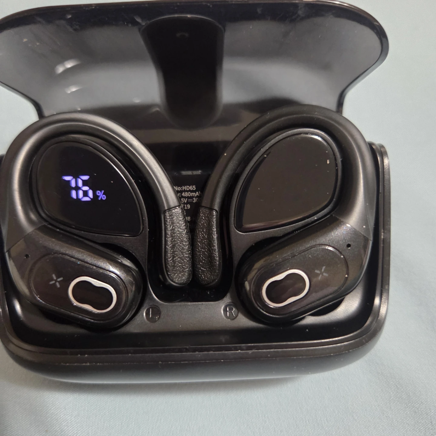 Black Wireless Earbuds with Charging Case - photo 4