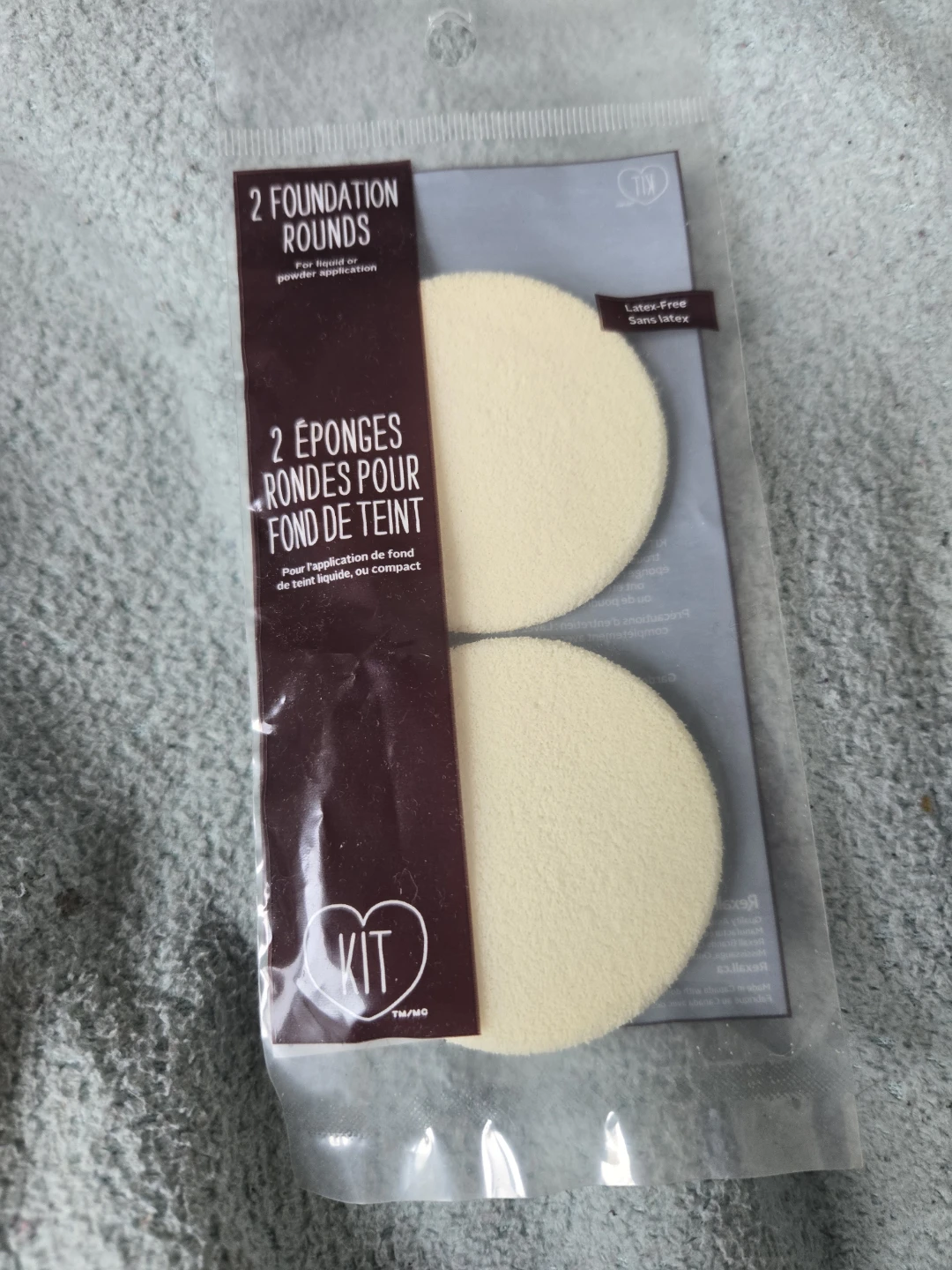 KIT 2 Foundation Rounds Makeup Sponges