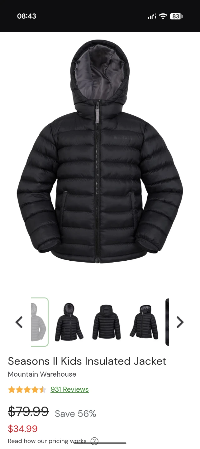 Mountain Warehouse Light Jacket - Size 7-8 YRS
