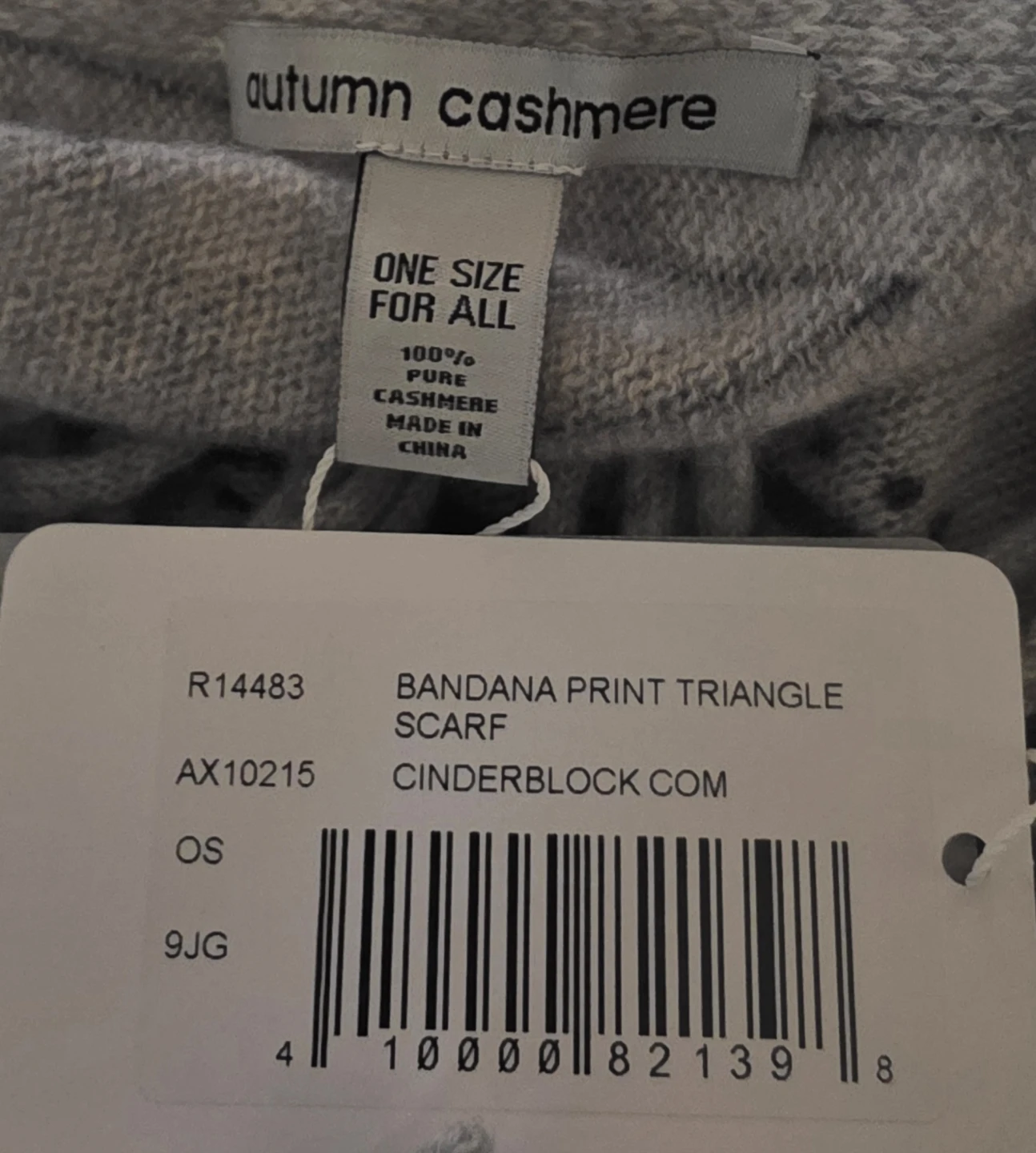 Autumn Cashmere Bandana Print Triangle Scarf - One Size - photo 2