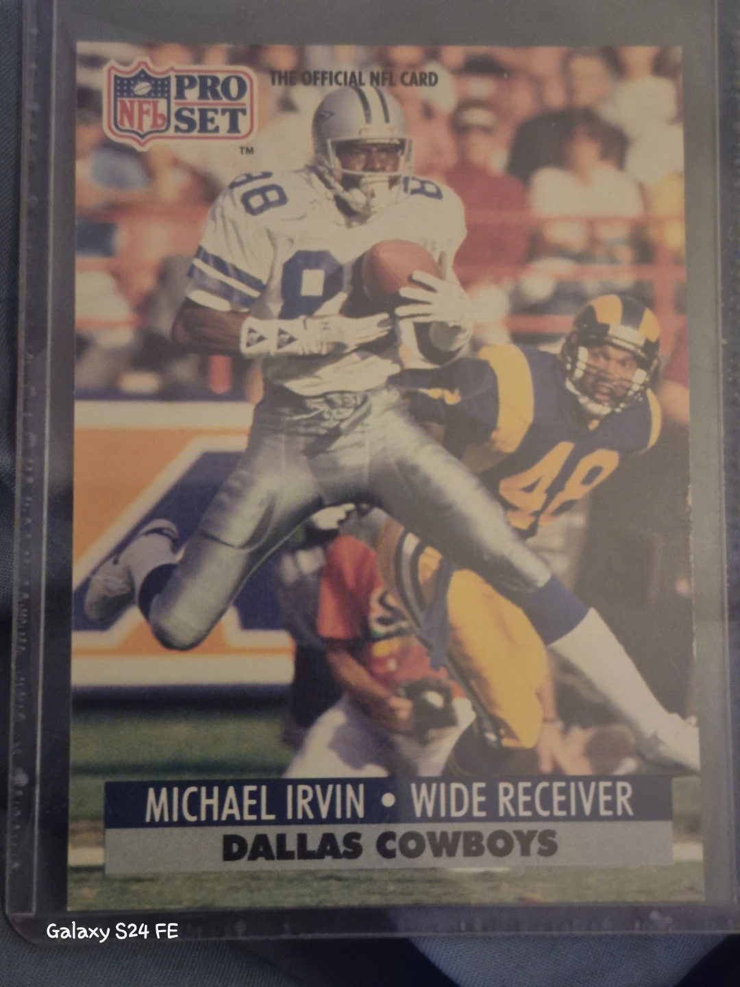 1991 Pro Set Michael Irvin Dallas Cowboys Football Card #132