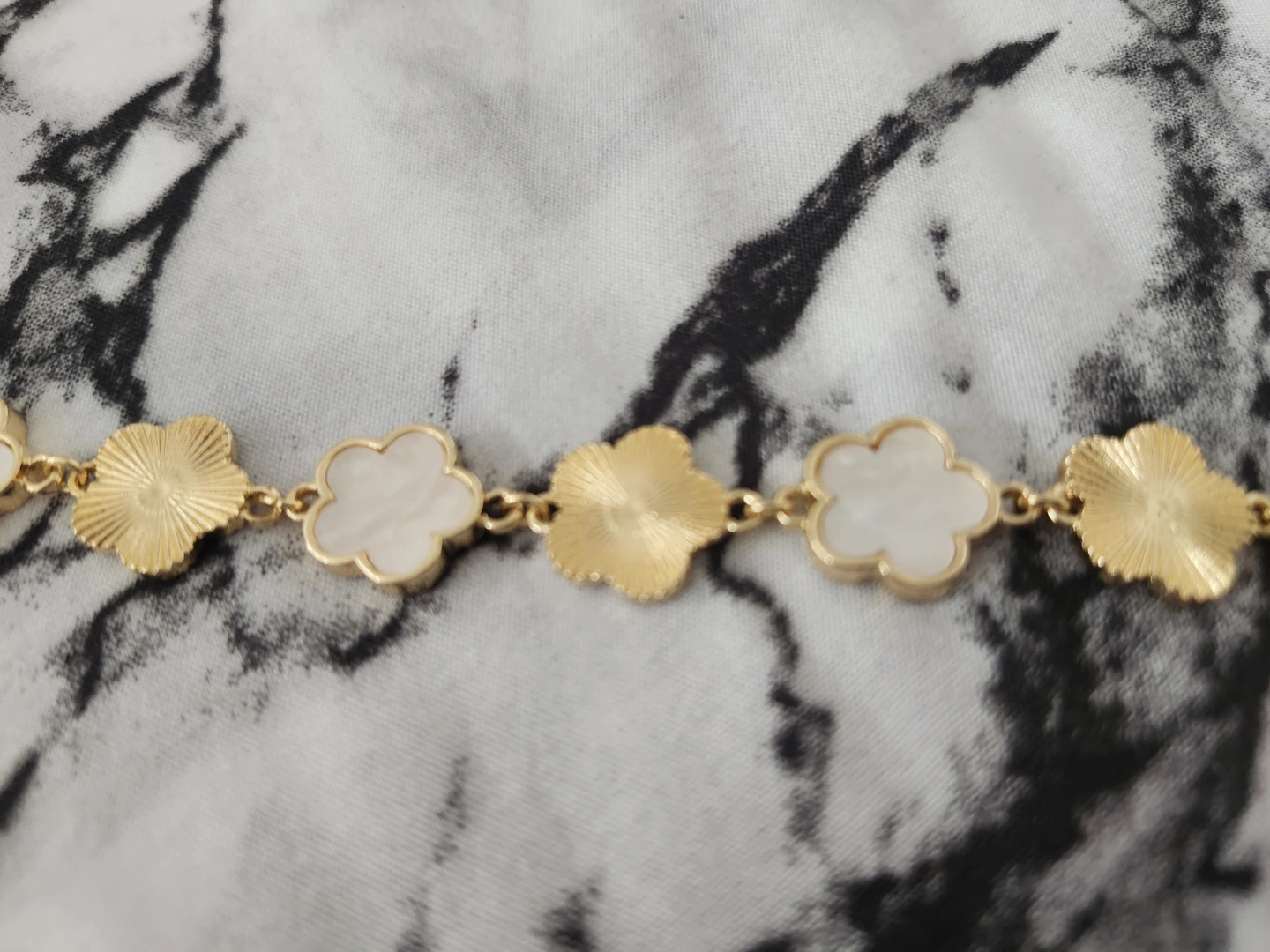 Gold Tone Bracelets - Flower and Nail Design - photo 4