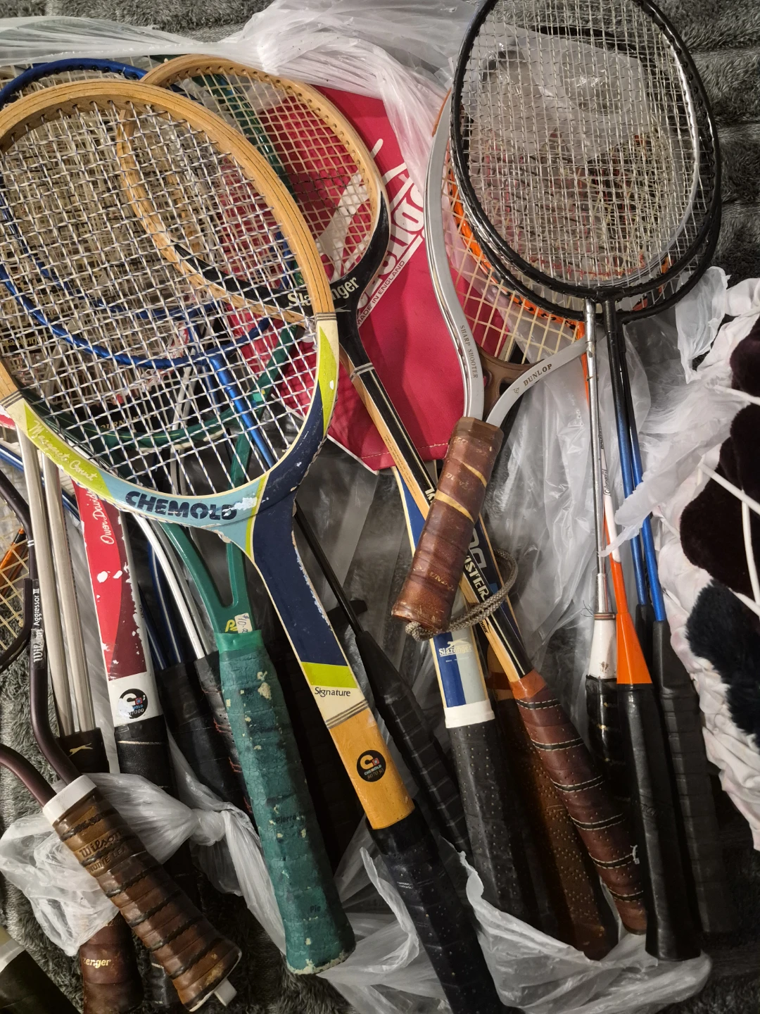 Assorted Vintage Tennis and Badminton Rackets - photo 5