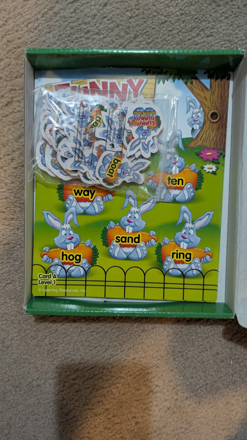 Learning Resources Funny Bunny Rhyming Game Ages 5+ - photo 2