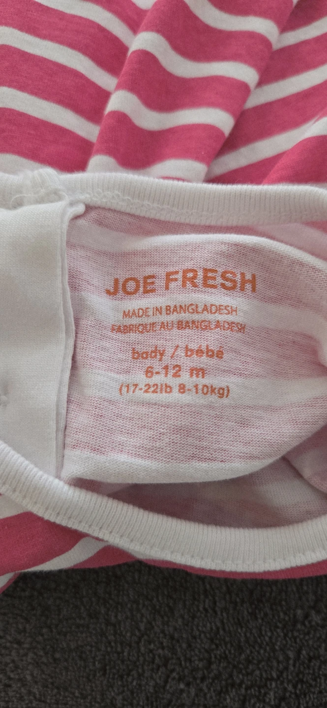 Joe Fresh Baby Girls Striped T-Shirt - 6-12 Months - photo 2