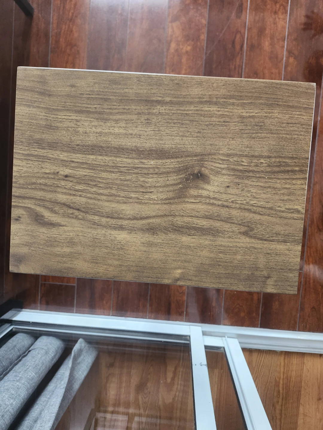 C-Table with Wood Top - photo 2