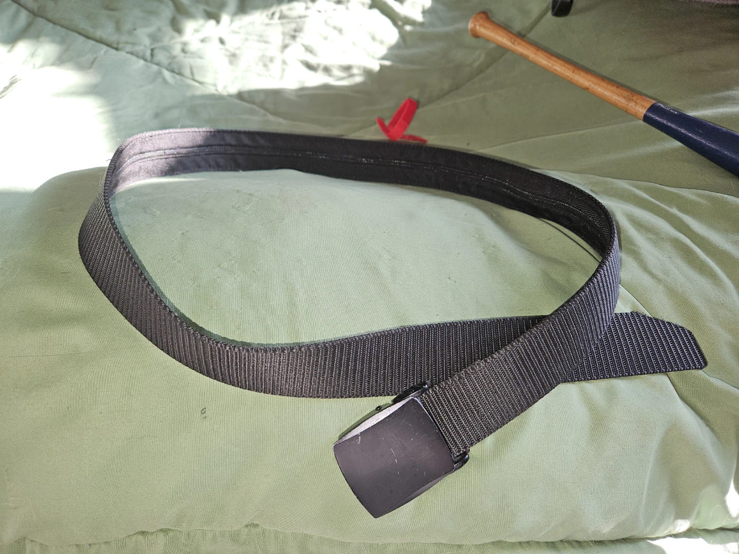 Black Nylon Money Belt