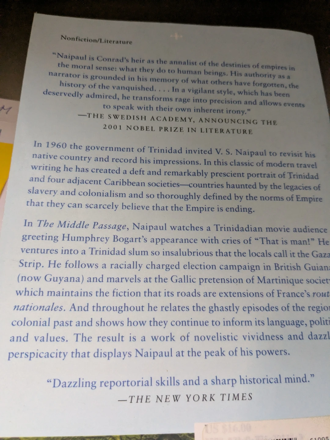 V.S. Naipaul The Middle Passage: The Caribbean Revisited Book - photo 2