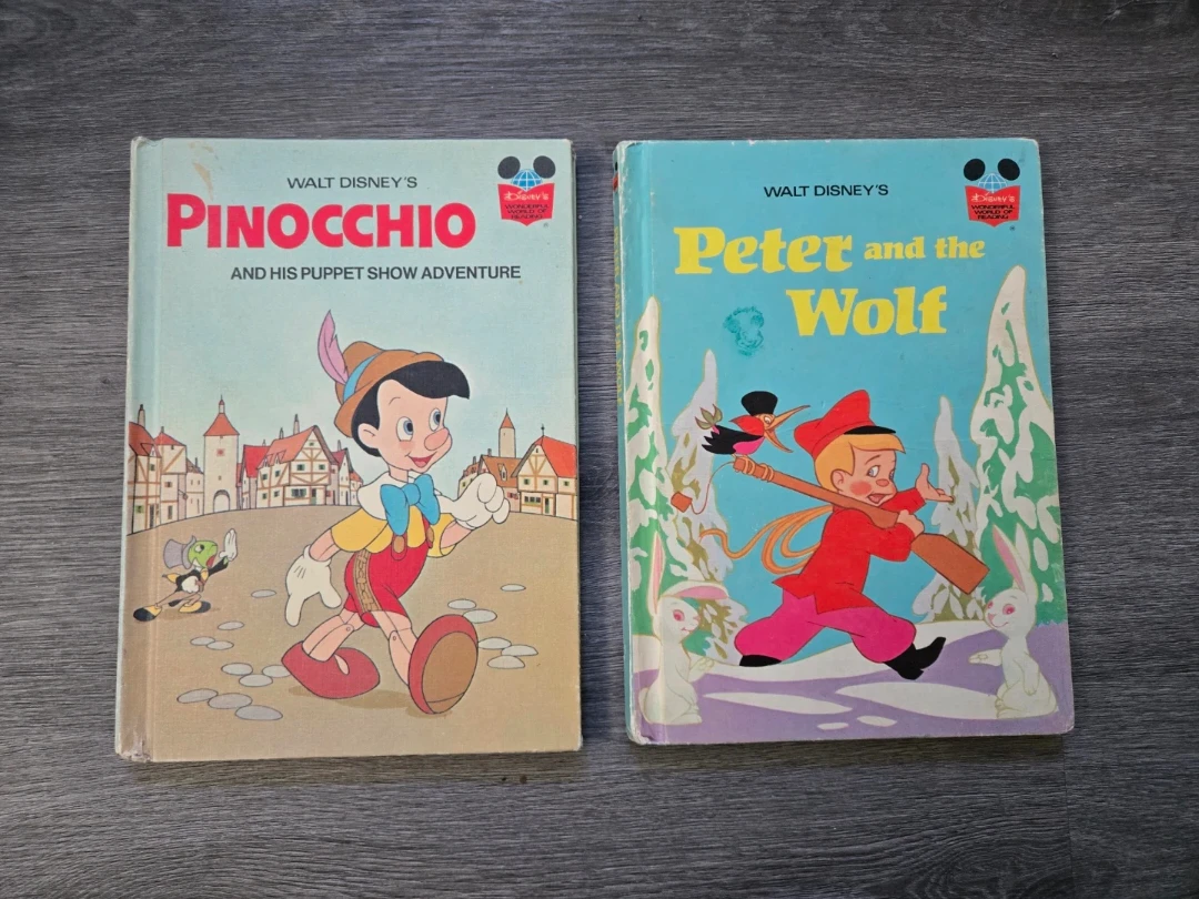 Two (2) Vintage Walt Disney's Children's Books