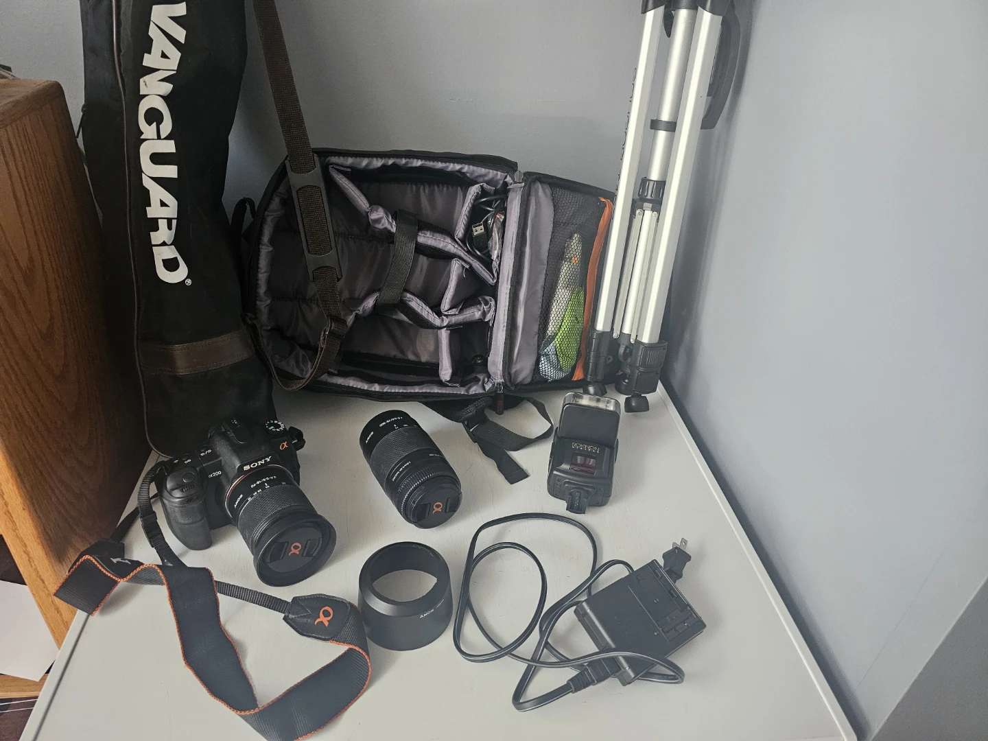 Sony Alpha a200 DSLR Camera Bundle with Lenses and Accessories