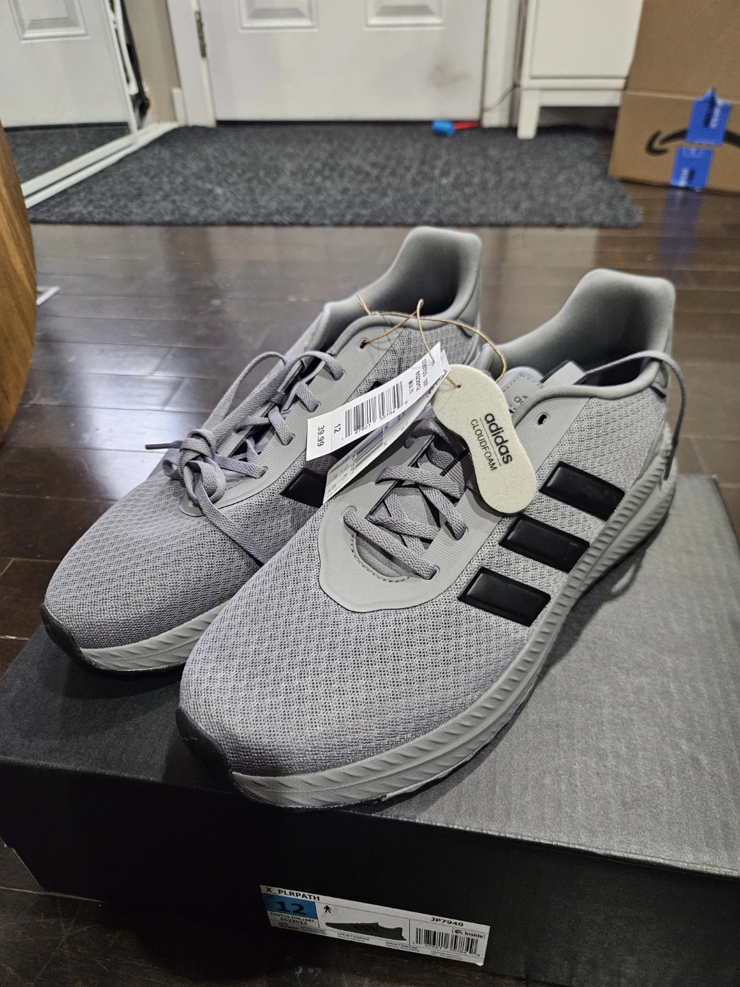 Adidas Cloudfoam Running Shoes - Black