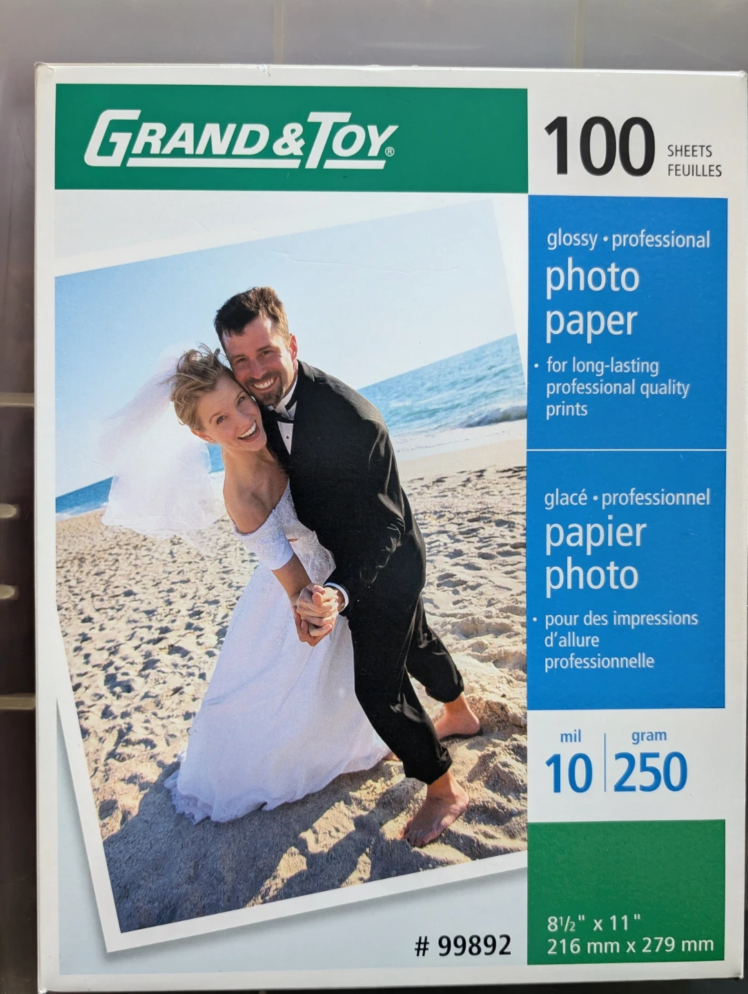 Grand & Toy Glossy Professional Photo Paper - 100 Sheets
