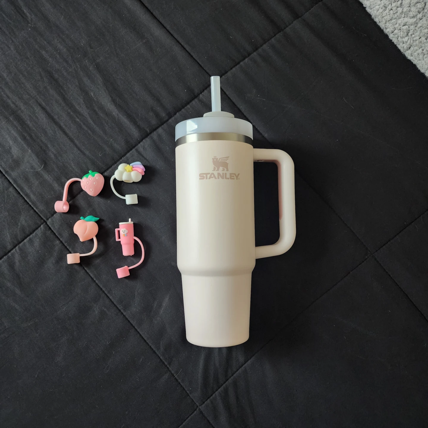 Stanley Tumbler with Straw and Charms