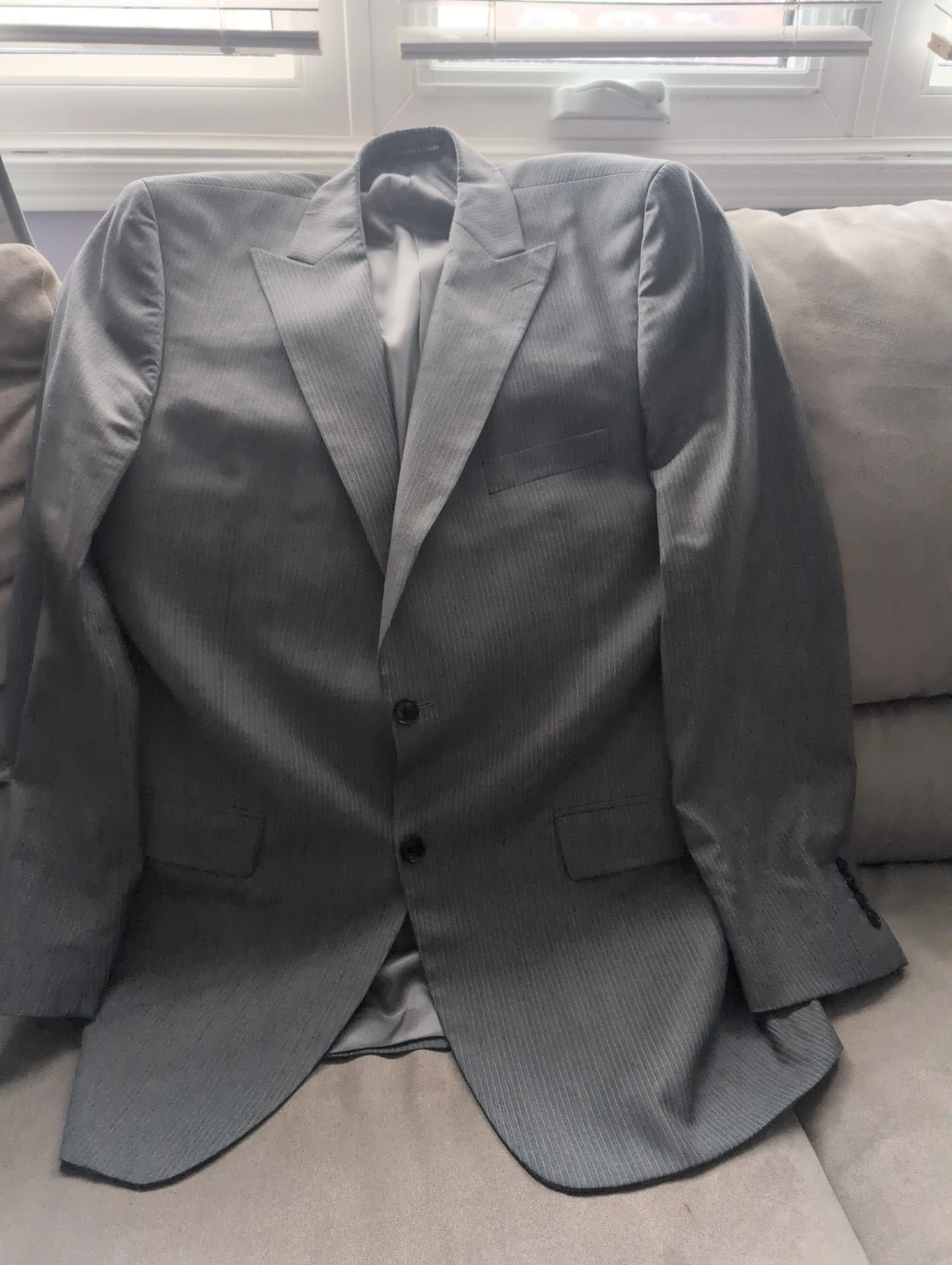 Jones of New York Grey Pinstripe Suit