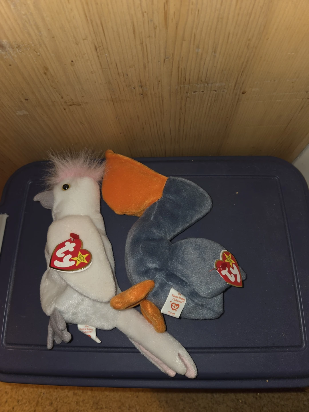 Two Ty Beanie Babies Plush Birds