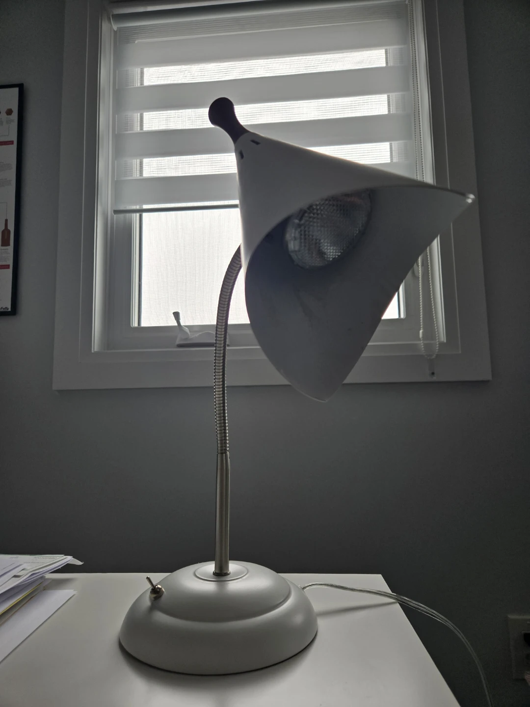 White Gooseneck Desk Lamp