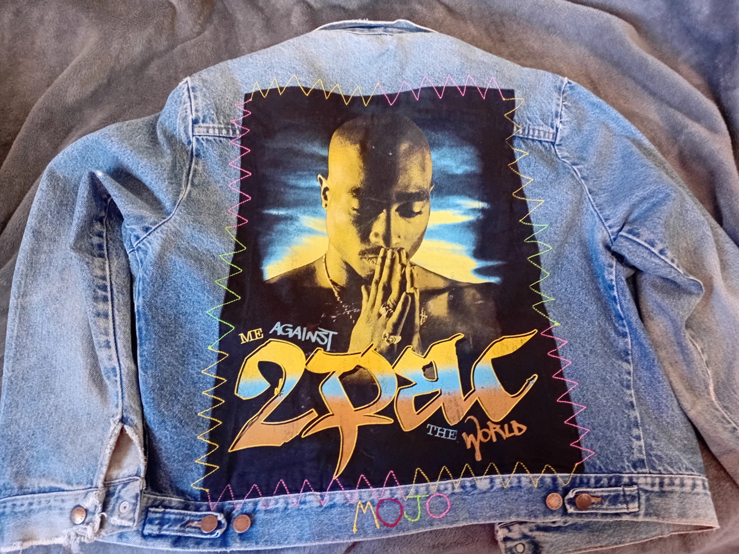 Haus of Mojo "Me Against the World" Tupac Denim Jacket