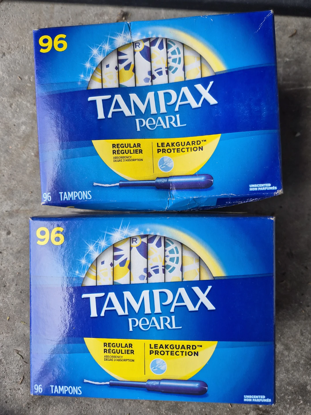 Tampax Pearl Tampons - Regular Absorbency, 96 Count