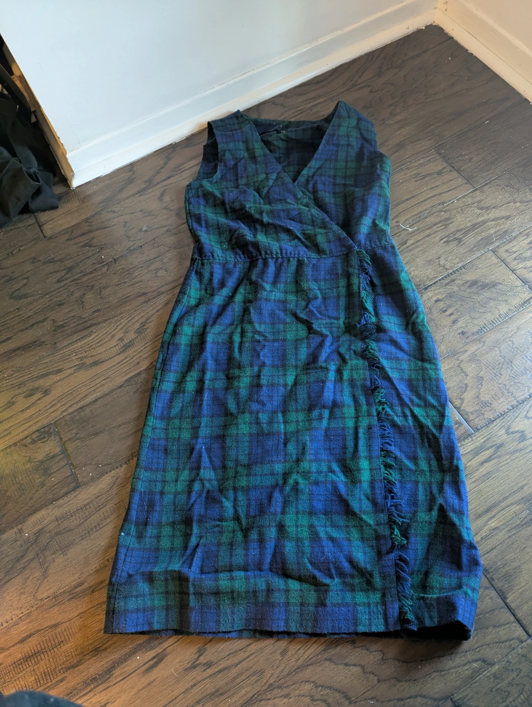 Tartan Plaid Wrap Dress
