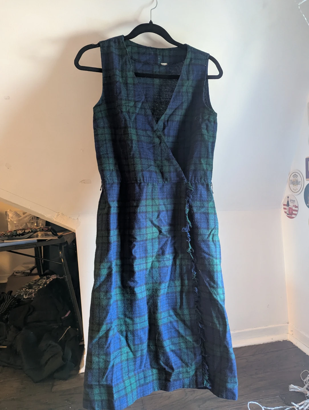 Tartan Plaid Wrap Dress - photo 2