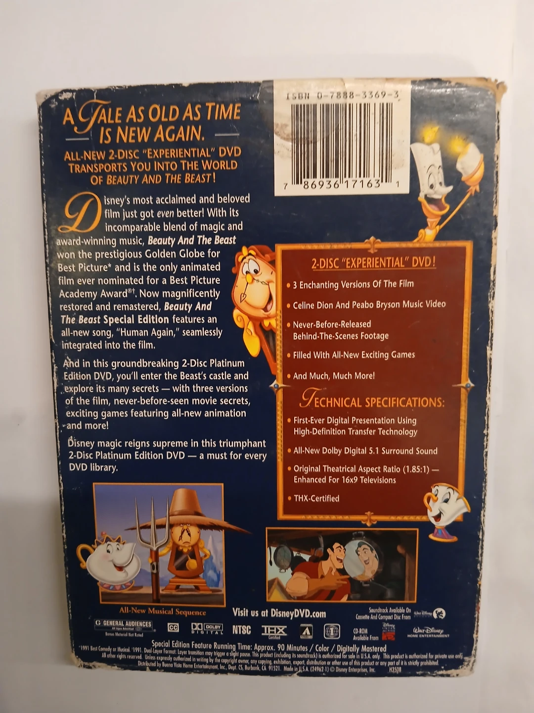 Disney's Beauty and the Beast Special Edition 2-Disc DVD - photo 2