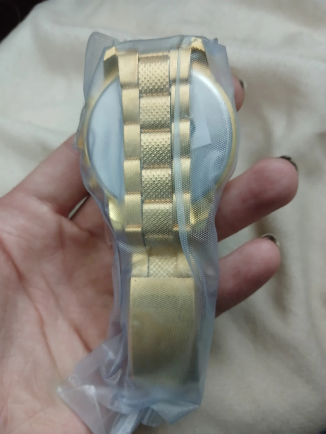 Gold With Blue Dial Geneva Watch - photo 3