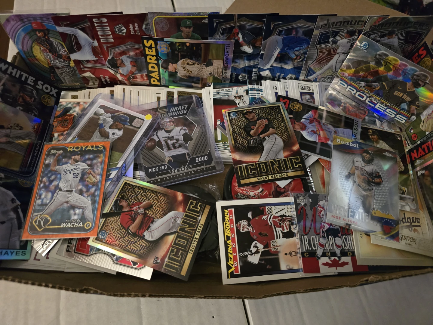 Assorted Baseball and Football Trading Cards