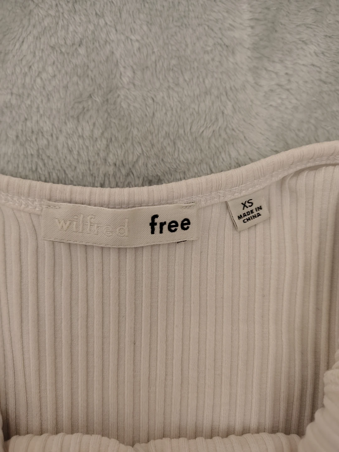 Wilfred Free Ribbed Long Sleeve Bodysuit - XS - photo 2