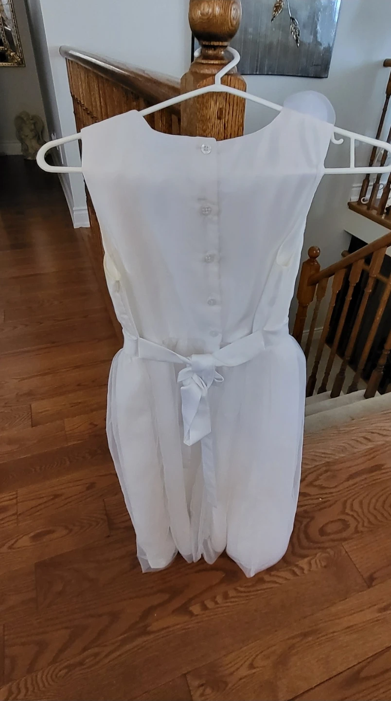 Newberry White Flower Girl/Confirmation Dress Size 14 - photo 2