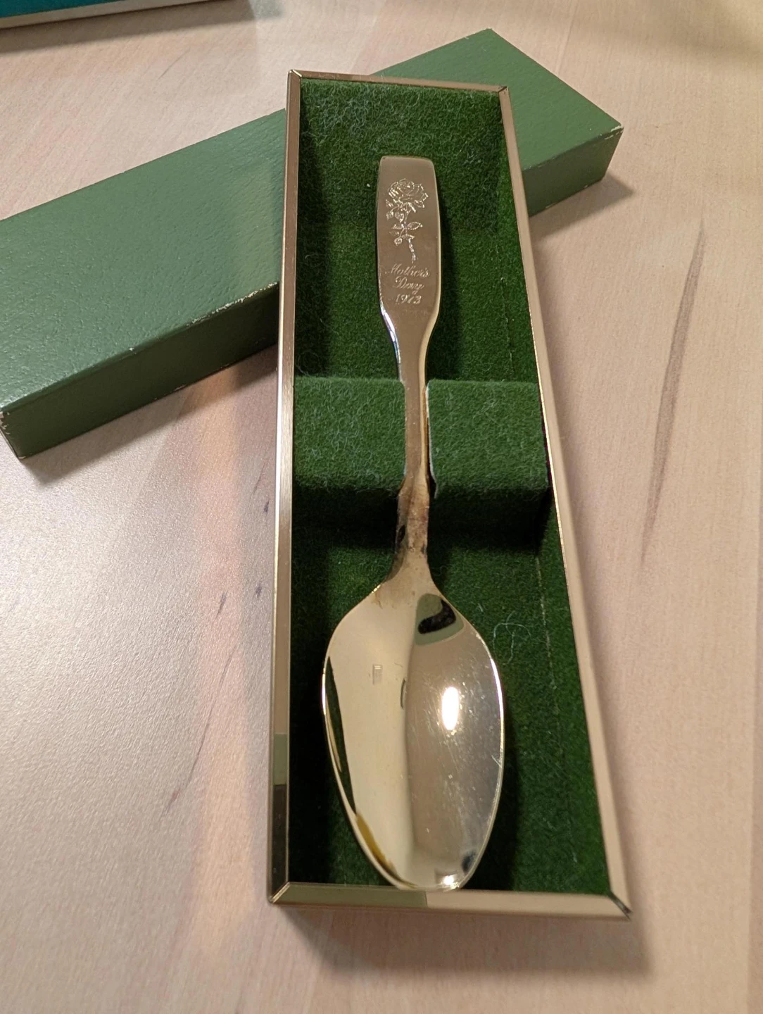 Mother's Day 1973 Commemorative Spoon with box
