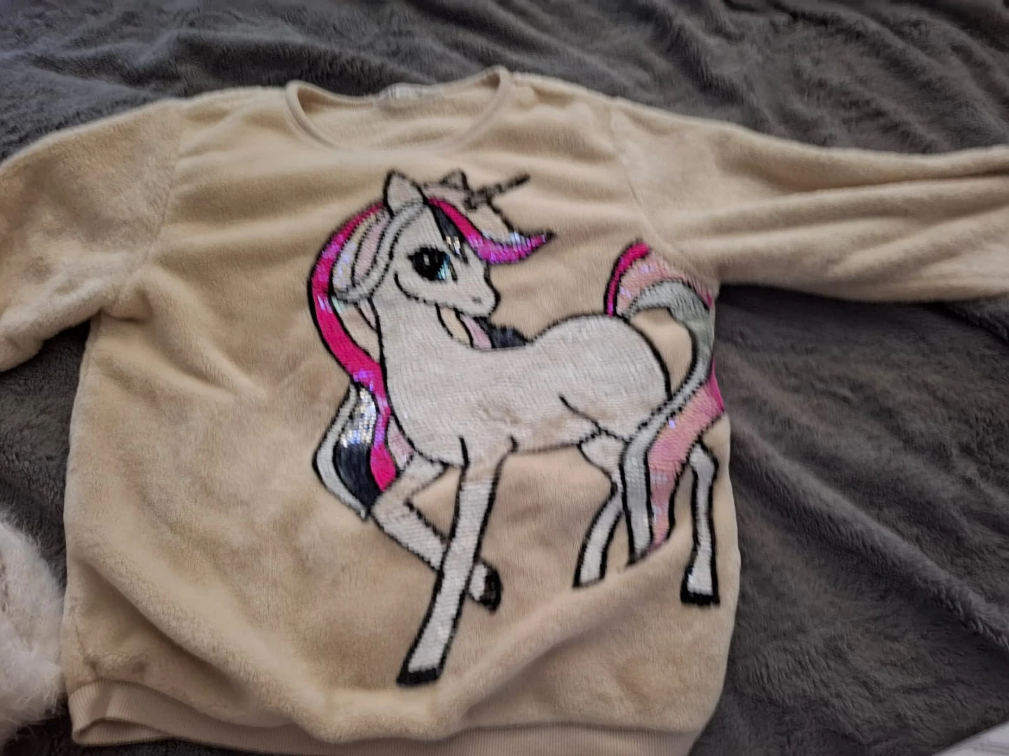 Girls' Christmas Robin & Unicorn Sweaters - size 8-10 - photo 2