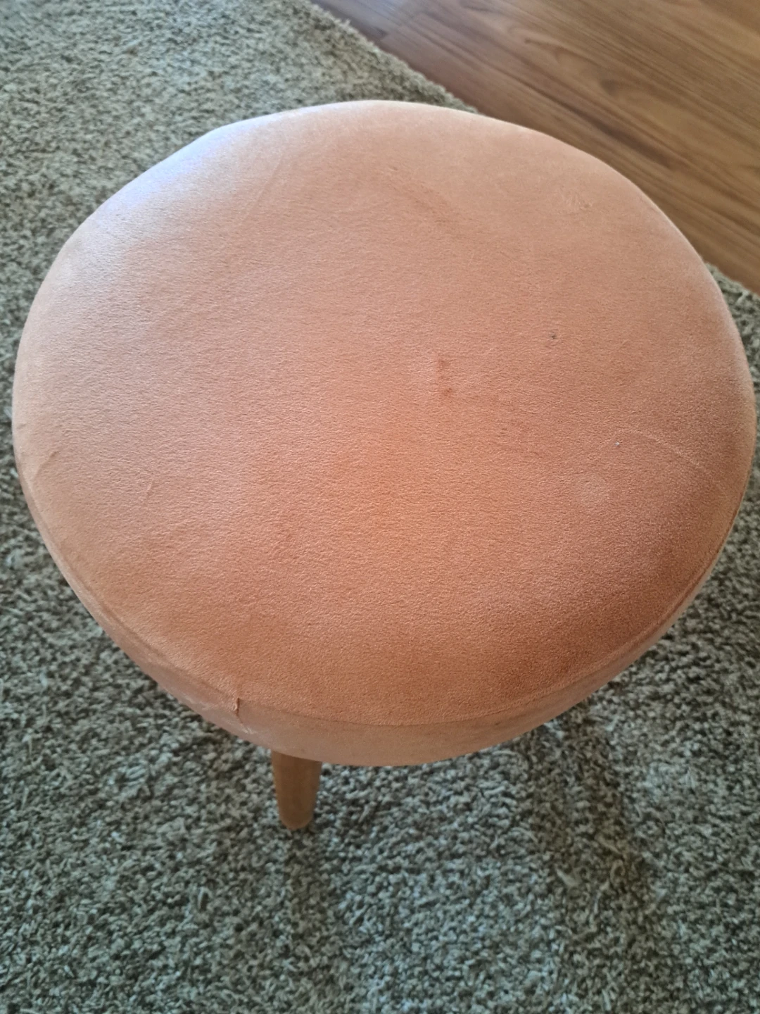 Velvet ottoman - photo 2