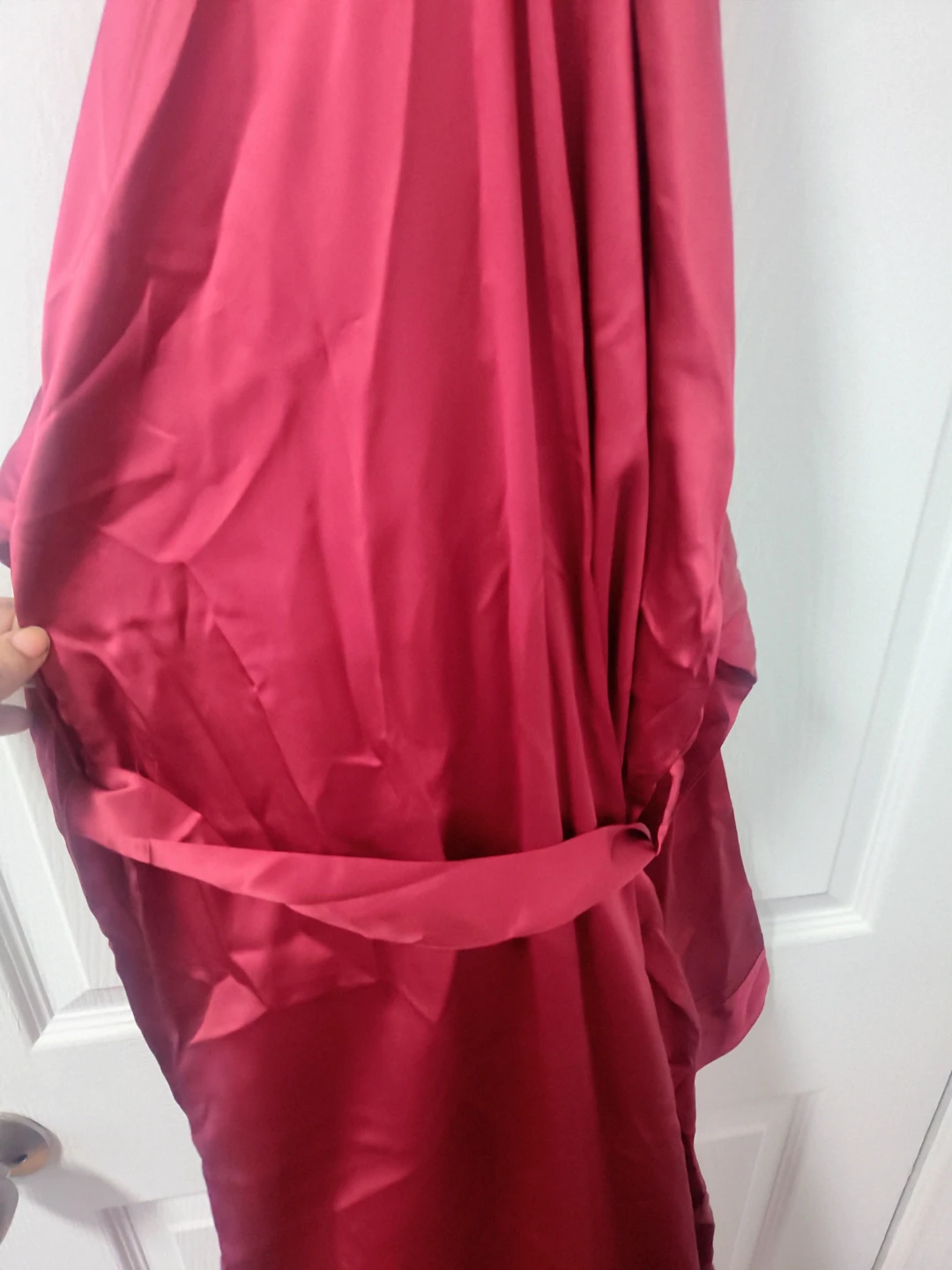 SilkTipsy Red Silk Robe