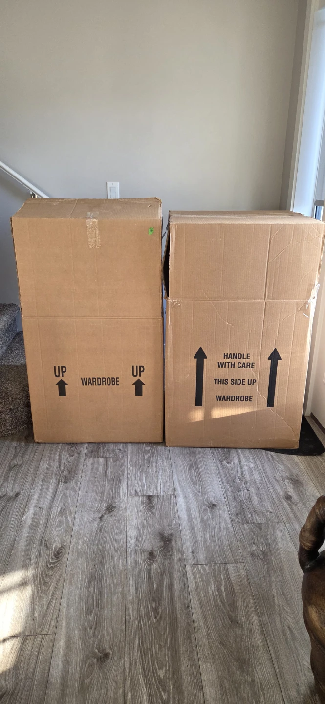 2 Wardrobe Moving Boxes