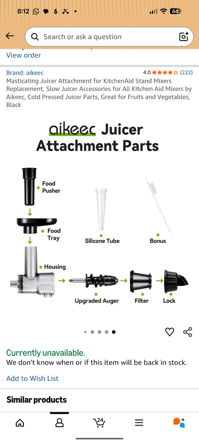 Aikeec Juicer Attachment for KitchenAid Stand Mixers - photo 2