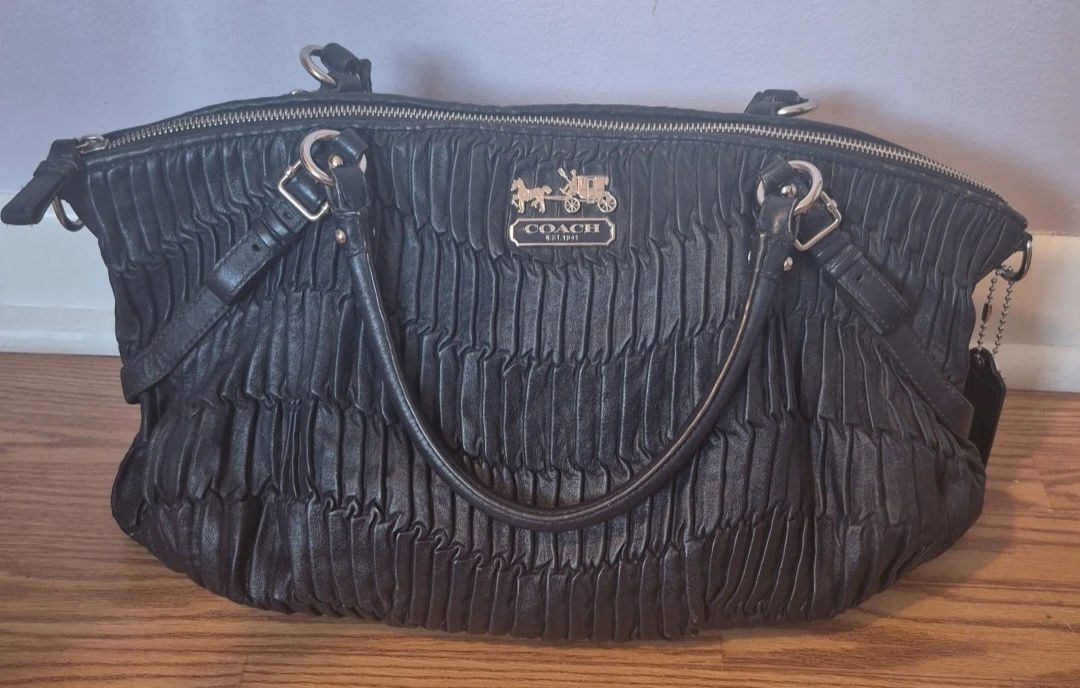 Vintage Coach Madison Satchel – Silver Hardware