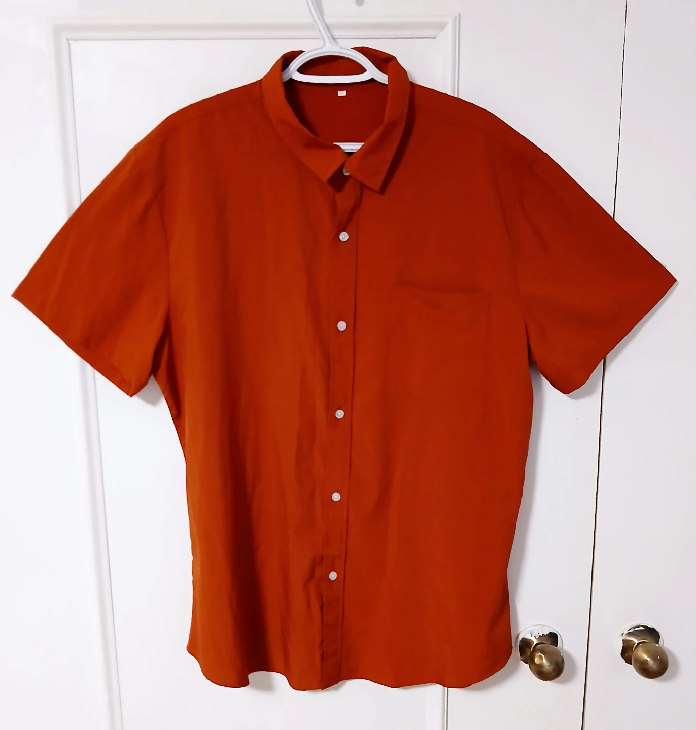 Women XXL Short Sleeve Button-Up Shirt