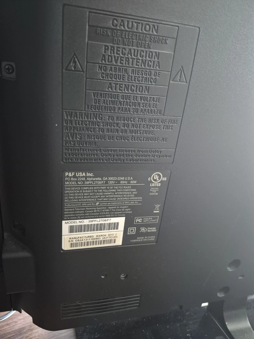 Philips 39PFL2706/F7 39-inch LED TV - photo 3